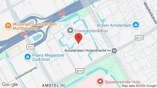Kantorruimte for rent i Amsterdam-Zuidoost - kort over placeringen