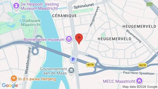 Kantorruimte for rent i Maastricht - kort over placeringen
