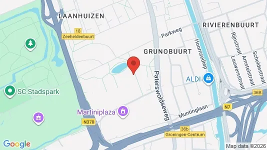 Kantorruimte for rent i Groningen - kort over placeringen