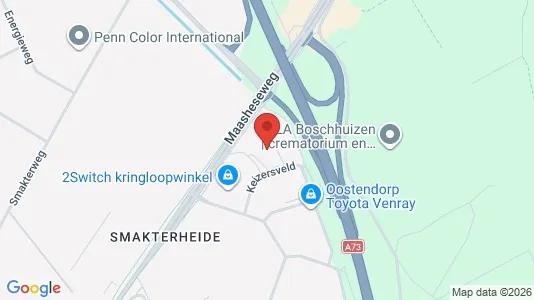 Kantorruimte for rent i Venray - kort over placeringen