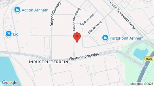 Kantorruimte for rent i Arnhem - kort over placeringen