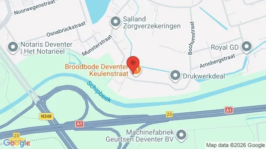 Bedrijfsruimtes for rent i Deventer - kort over placeringen