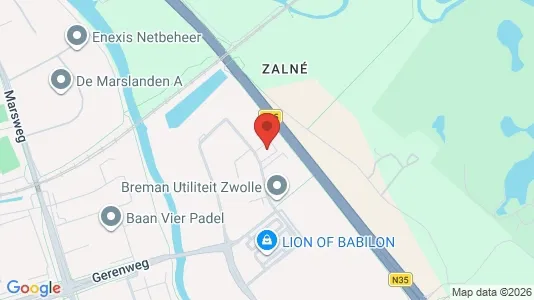 Kantorruimte for rent i Zwolle - kort over placeringen