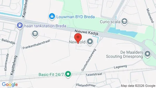 Kantorruimte for rent i Breda - kort over placeringen