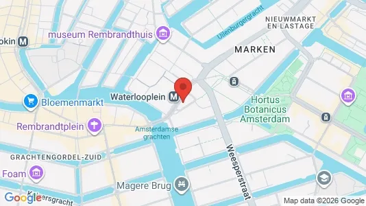 Bedrijfsruimtes for rent i Amsterdam Centrum - kort over placeringen