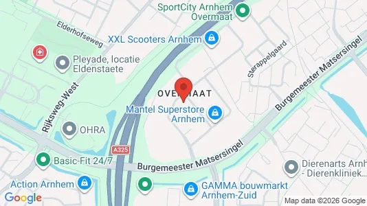 Kantorruimte for rent i Arnhem - kort over placeringen