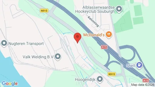 Bedrijfsruimtes for rent i Alblasserdam - kort over placeringen