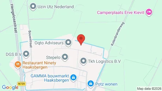 Bedrijfsruimtes for rent i Haaksbergen - kort over placeringen