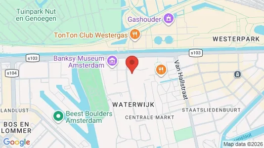 Kantorruimte for rent i Amsterdam Westerpark - kort over placeringen