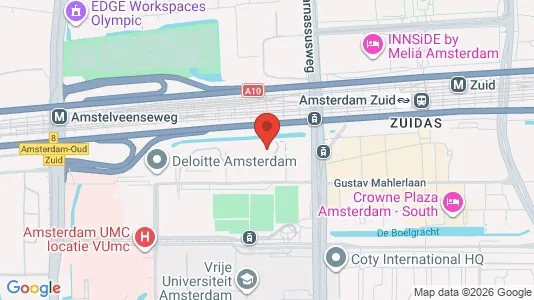 Kantorruimte for rent i Amsterdam Zuideramstel - kort over placeringen