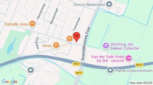 Kantorruimte for rent i De Bilt - kort over placeringen