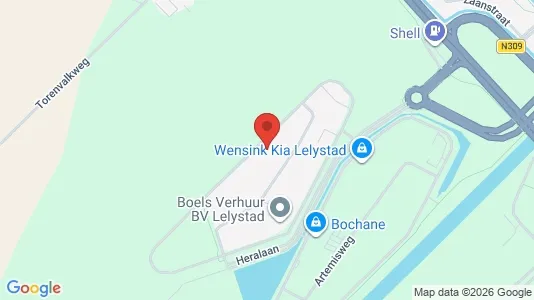 Bedrijfsruimtes for rent i Lelystad - kort over placeringen