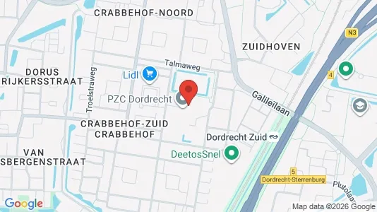 Grond for rent i Dordrecht - kort over placeringen