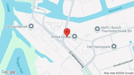 Kantorruimte for rent i Deventer - kort over placeringen