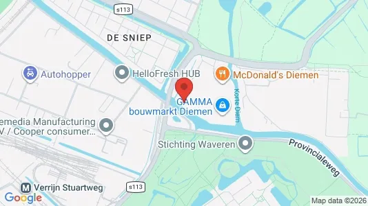 Bedrijfsruimtes for sale i Diemen - kort over placeringen