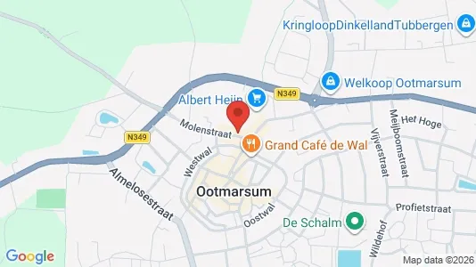 Grond for rent i Dinkelland - kort over placeringen