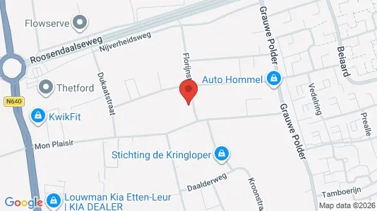 Bedrijfsruimtes for rent i Etten-Leur - kort over placeringen