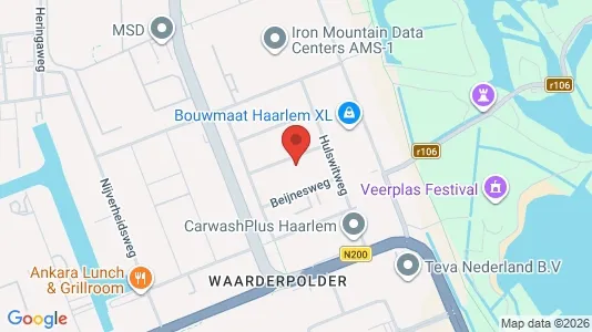 Bedrijfsruimtes for rent i Haarlem - kort over placeringen