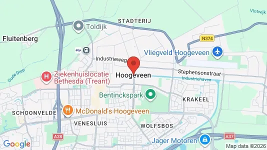 Winkels for rent i Hoogeveen - Foto uit Google Street View
