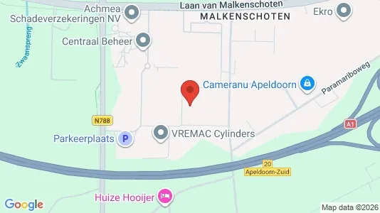 Kantorruimte for sale i Apeldoorn - kort over placeringen