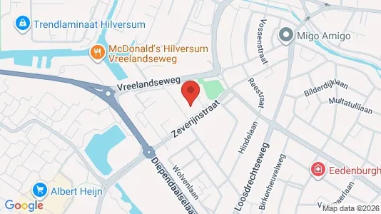 Bedrijfsruimtes for rent i Hilversum - kort over placeringen