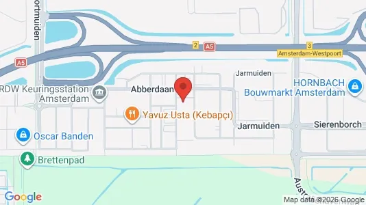 Producties for rent i Amsterdam Westpoort - kort over placeringen