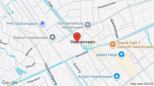 Kantorruimte for rent i Heerenveen - kort over placeringen
