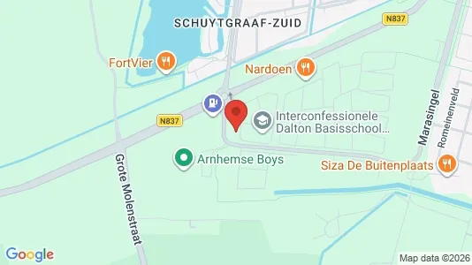 Kantorruimte for rent i Arnhem - kort over placeringen