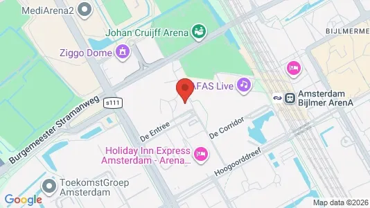 Kantorruimte for rent i Amsterdam-Zuidoost - kort over placeringen