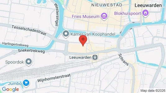 Kantorruimte for rent i Leeuwarden - kort over placeringen