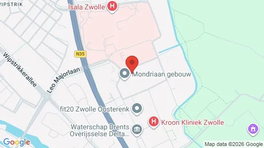 Kantorruimte for rent i Zwolle - kort over placeringen