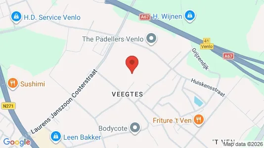 Bedrijfsruimtes for rent i Venlo - Foto uit Google Street View