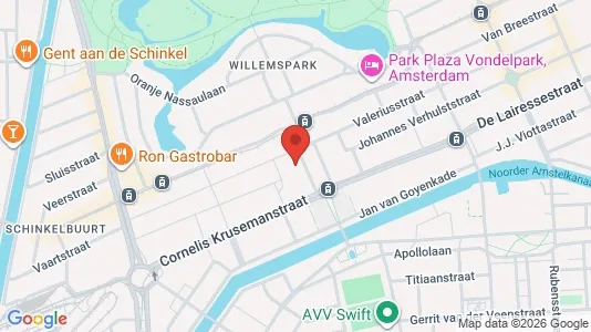 Kantorruimte for rent i Amsterdam Oud-Zuid - kort over placeringen