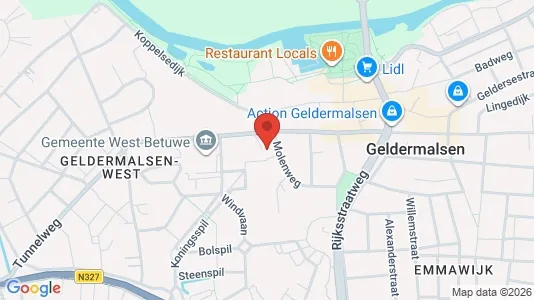 Kantorruimte for rent i Geldermalsen - kort over placeringen