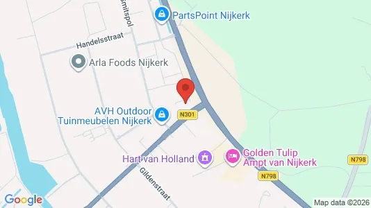 Kantorruimte for rent i Nijkerk - kort over placeringen