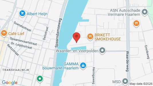 Bedrijfsruimtes for rent i Haarlem - kort over placeringen