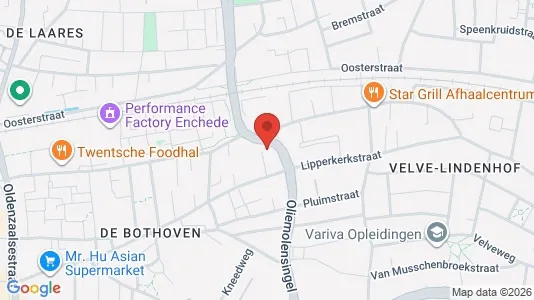 Bedrijfsruimtes for sale i Enschede - kort over placeringen