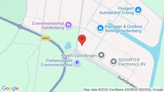 Kantorruimte for rent i Hardenberg - kort over placeringen