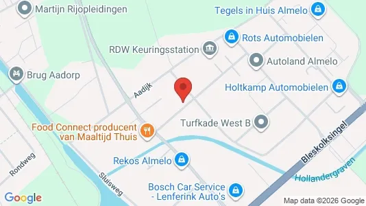 Producties for rent i Almelo - kort over placeringen