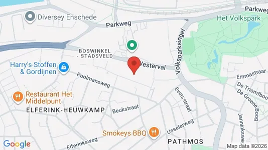 Producties for rent i Enschede - kort over placeringen
