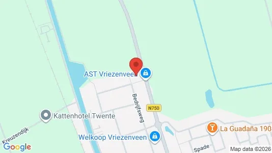 Producties for rent i Twenterand - kort over placeringen