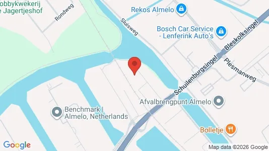 Producties for rent i Almelo - kort over placeringen