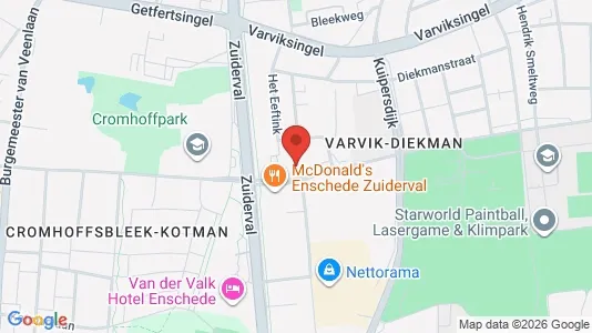 Kantorruimte for rent i Enschede - kort over placeringen