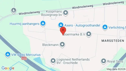 Producties for rent i Enschede - kort over placeringen