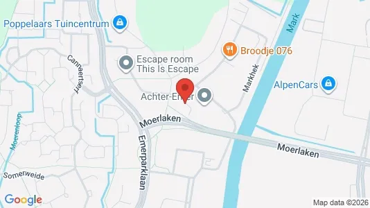 Bedrijfsruimtes for rent i Breda - kort over placeringen