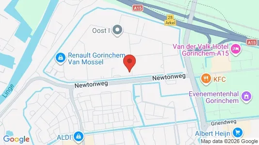 Kantorruimte for rent i Gorinchem - kort over placeringen