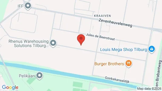 Bedrijfsruimtes for sale i Tilburg - kort over placeringen