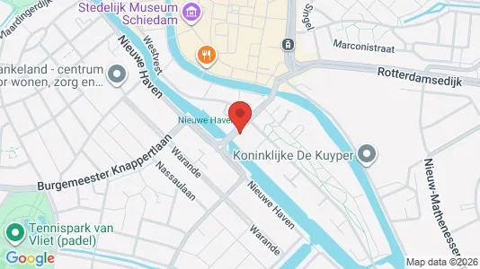 Kantorruimte for rent i Schiedam - kort over placeringen