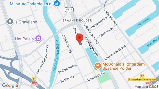 Bedrijfsruimtes for rent i Rotterdam Overschie - kort over placeringen