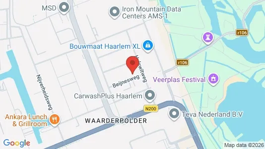 Bedrijfsruimtes for rent i Haarlem - kort over placeringen